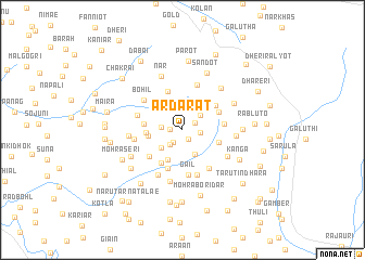 map of Ardarāt