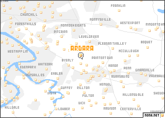 map of Ardara