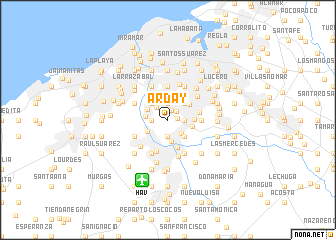 map of Arday