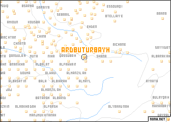 map of Arḑ Bū Ţurbayh
