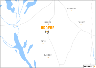 map of Ardebé