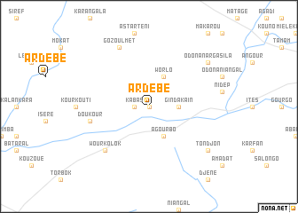 map of Ardébé
