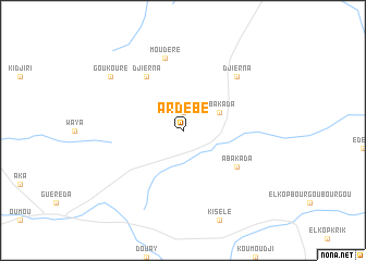 map of Ardébé