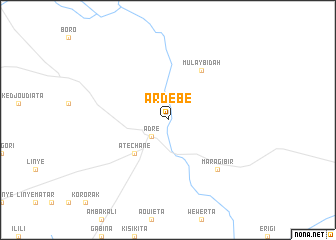 map of Ardébé