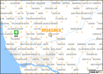map of Ardegães
