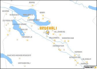 map of Ardeh ‘Alī