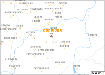 map of Ardeiras