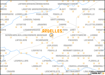 map of Ardelles