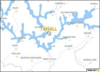 map of Ardell