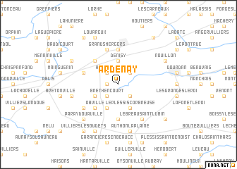 map of Ardenay