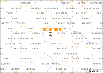 map of Ardennes