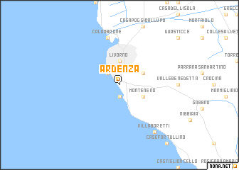 map of Ardenza