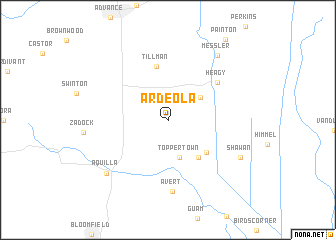 map of Ardeola