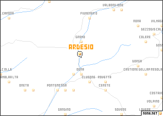map of Ardesio