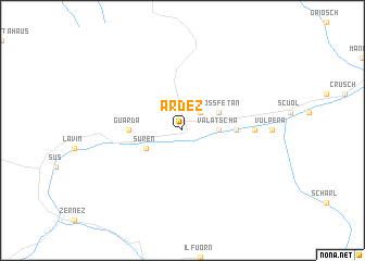 map of Ardez