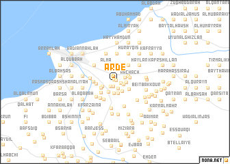 map of Ardé