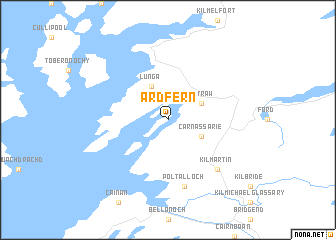 map of Ardfern