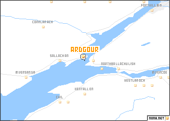 map of Ardgour