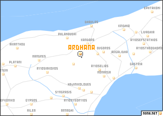 map of Ardhana