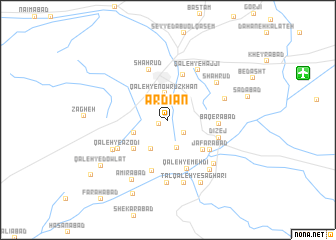 map of Ardīān