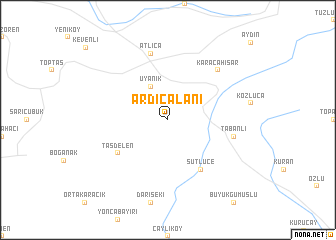 map of Ardıçalanı