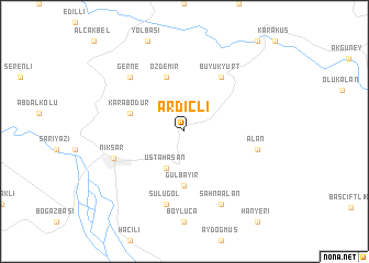 map of Ardıçlı