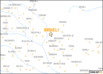 map of Ardıclı