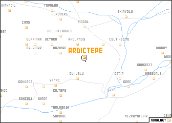 map of Ardıçtepe