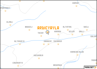 map of Ardıçyayla