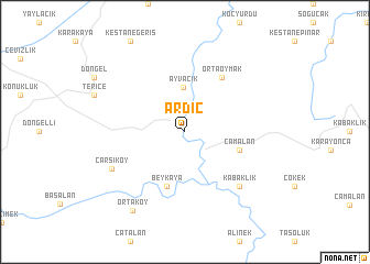 map of Ardıç