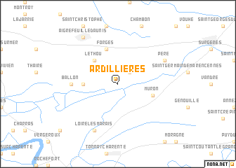 map of Ardillières
