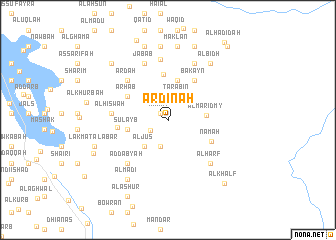 map of ‘Ardinah