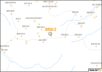 map of Ardīz