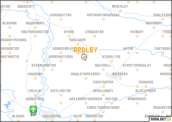 map of Ardley