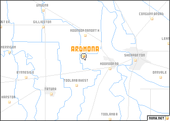 map of Ardmona