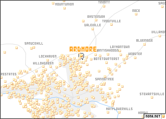 map of Ardmore