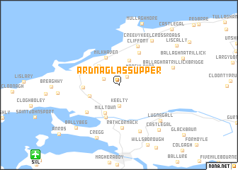 map of Ardnaglass Upper