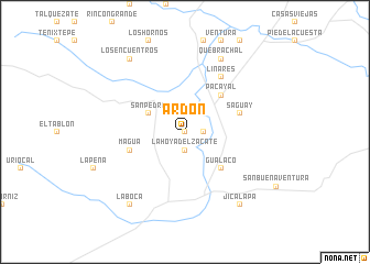 map of Ardón