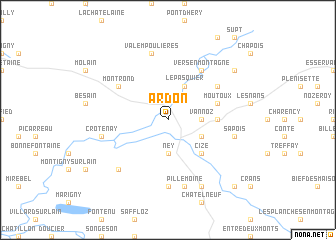 Ardon (France) map - nona.net