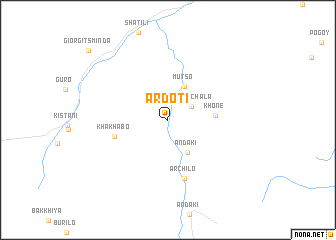 map of Ardoti