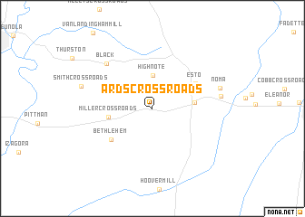 map of Ards Crossroads