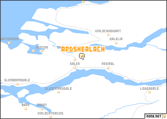 map of Ardshealach