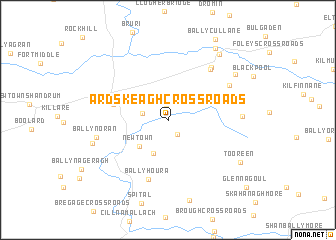 map of Ardskeagh Cross Roads