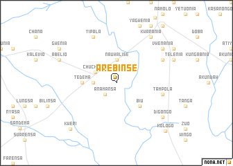 map of Arebinse