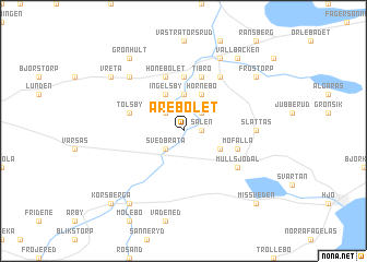 map of Årebolet