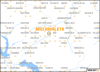 map of Arechavaleta