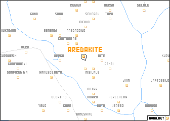 map of Āreda Kʼītʼē