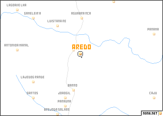 map of Aredo