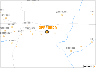 map of ‘Ārefābād