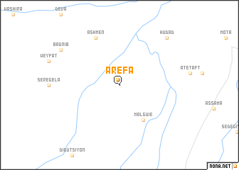 map of Ārefa